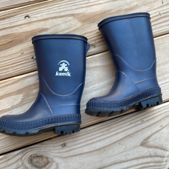 Kamik Rain Boots- Kids Blue "Stomp" Rainboots size 7 - Picture 8 of 10